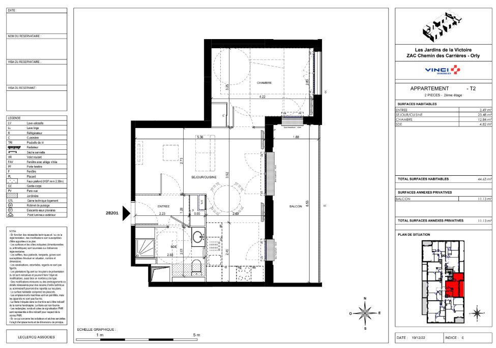 Photo 1 du bien immobilier Appartement T2 à Orly – Ref LA2265