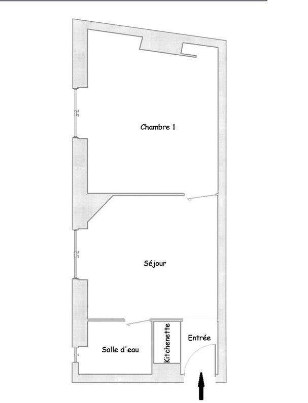 Photo 1 du bien immobilier Appartement T2 à Paris – Ref LA2299